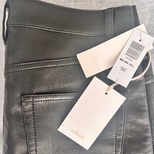 Aritzia Wilfred Melina High-Rise Faux-Leather Pants